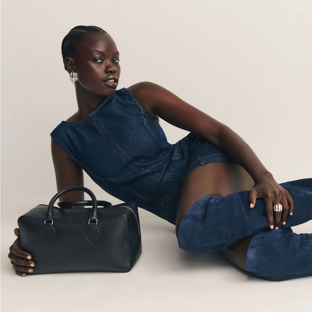 Reformation Medium Patrizia Bag Black - Size OS - Picture 4 of 8